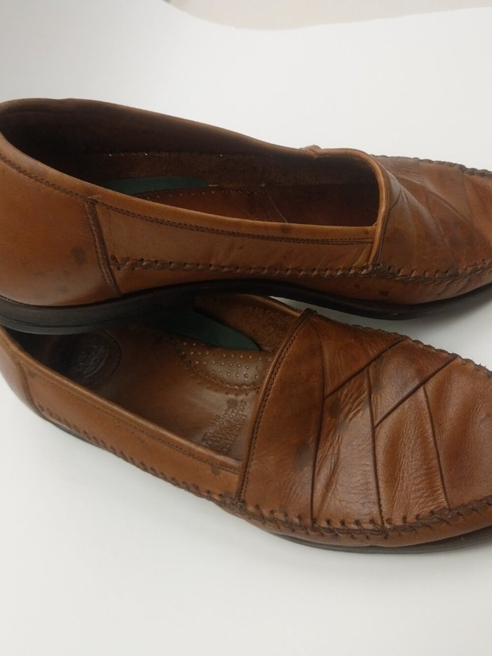 MENS PARAGON LEATHER LOAFERS SIZE 9 - Picture 12 of 13